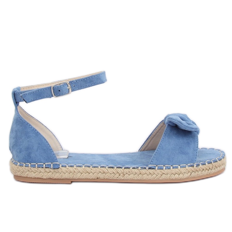 Modré espadrilové sandály YJ-2M11-18 Blue modrý Modré espadrilové sandály YJ-2M11-18 Blue modrý