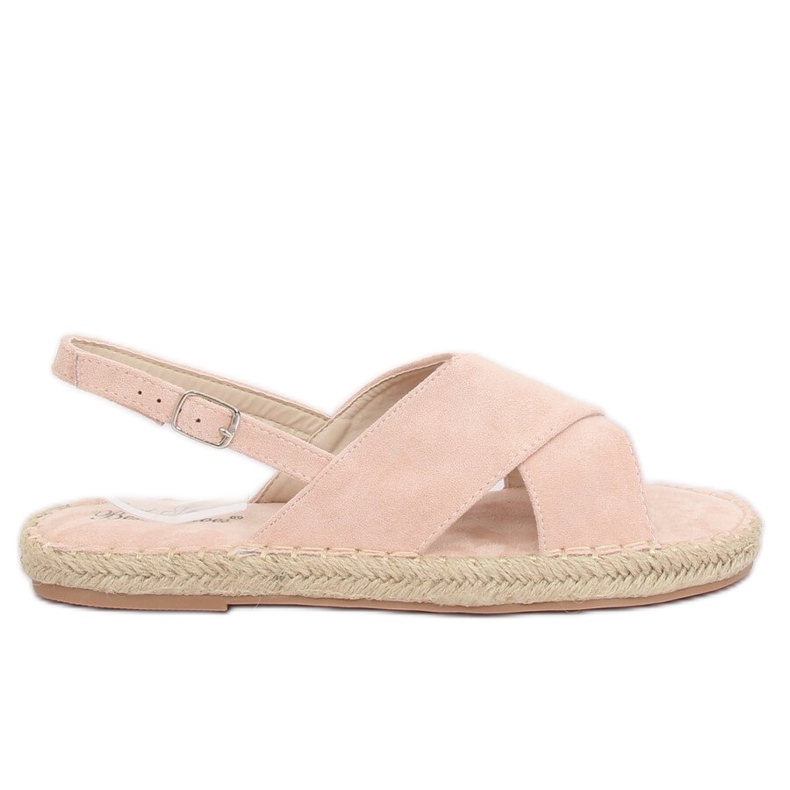 Sandály espadrilky béžové YJ-2M12 Nude béžový