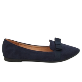 Dámské tmavě modré balerínky 8F59 DK.BLUE námořnická modrá