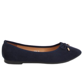 Balerínky s mandlovými prsty tmavě modré 8F58 DK.BLUE námořnická modrá