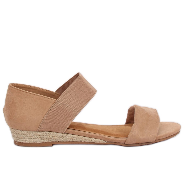 Sandály espadrilky béžové 9R71 Khaki béžový