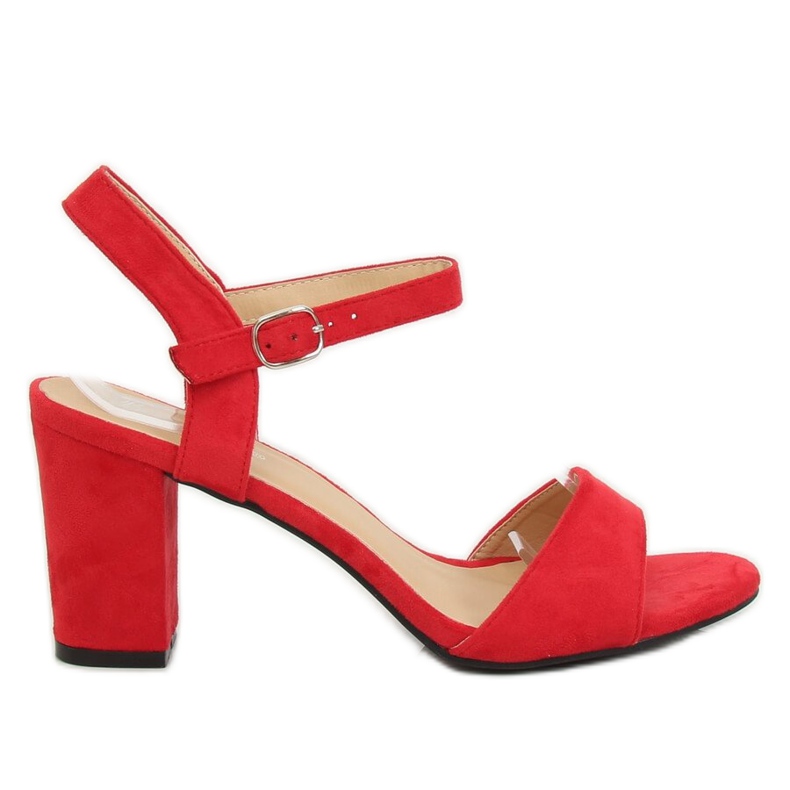 Červené sandály na sloupku FH-3M25 Červená
