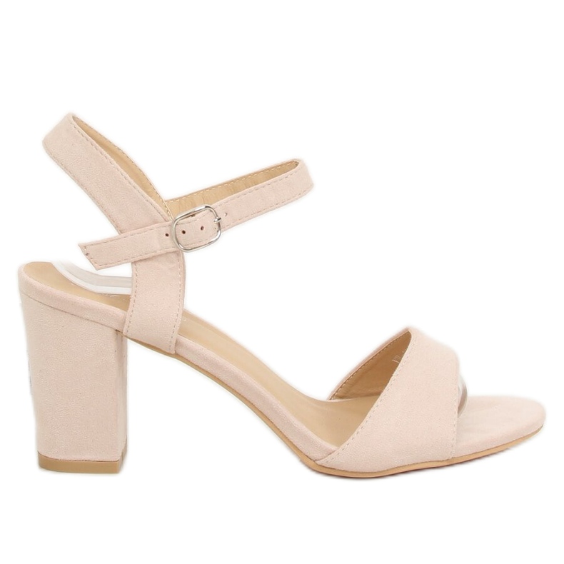 Béžové sandály na sloupku FH-3M25 Béžové béžový