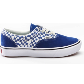 Vans Comfycush Era VA0 Tear Šachovnice True Blue True White bílý modrý Vans Comfycush Era VA0 Tear Šachovnice True Blue True White bílý modrý