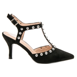 Bestelle Vysoké podpatky s odhalenou patou černá Bestelle Vysoké podpatky s odhalenou patou černá