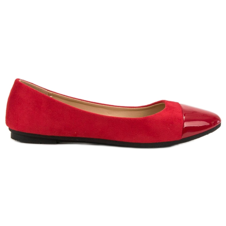 Comer Módní červené balerínky