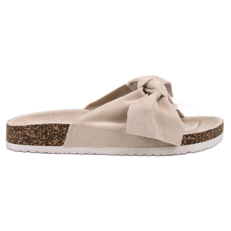 Diamantique Pantofle S Mašlí hnědý