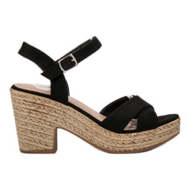 Queentina Sandály Na Baru černá Queentina Sandály Na Baru černá