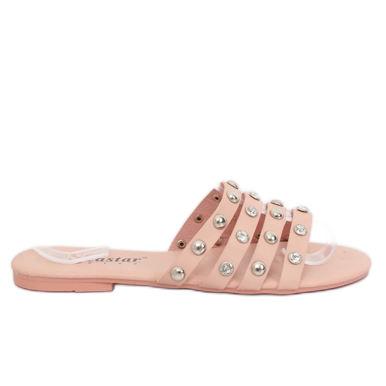 Růžové dámské růžové pantofle DD83P Pink růžový