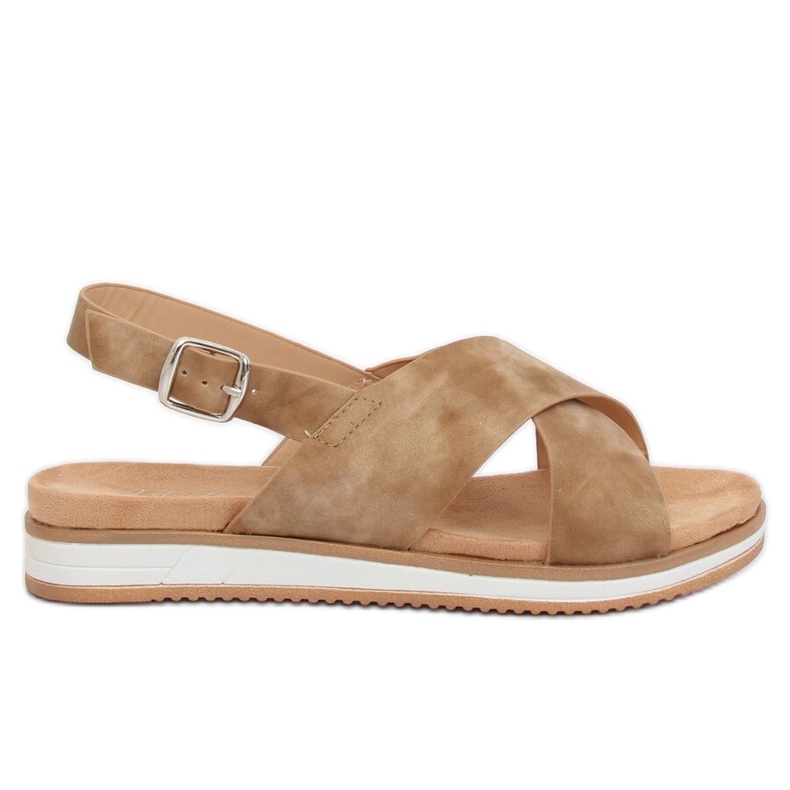 Dámské béžové sandály 1495 D.BEIGE béžový