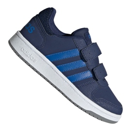 Boty Adidas Hoops 2.0 Cmf C Jr EE9000 námořnická modrá