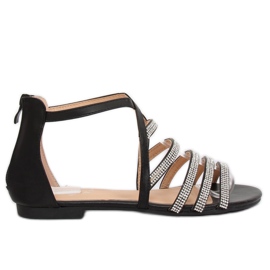 Černé dámské sandály LL6339 Black černý