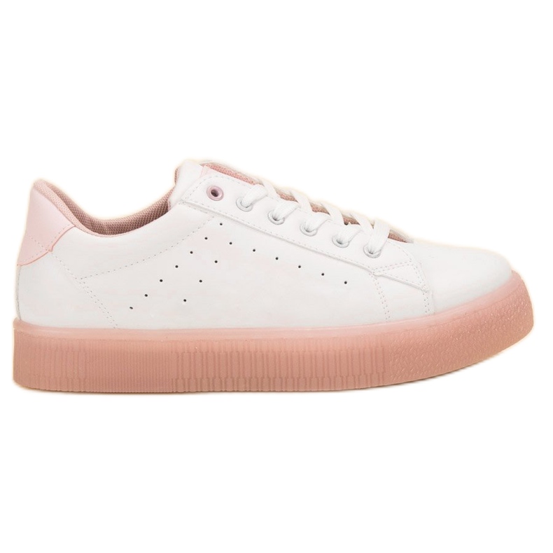 SHELOVET Šněrovací sportovní obuv bílý