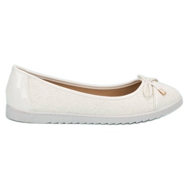 Super Me Bílé balerínky bílý