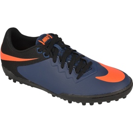 Kopačky Nike HypervenomX Pro Tf M 749904-480 modrá, černá, tmavě modrá, oranžová námořnická modř