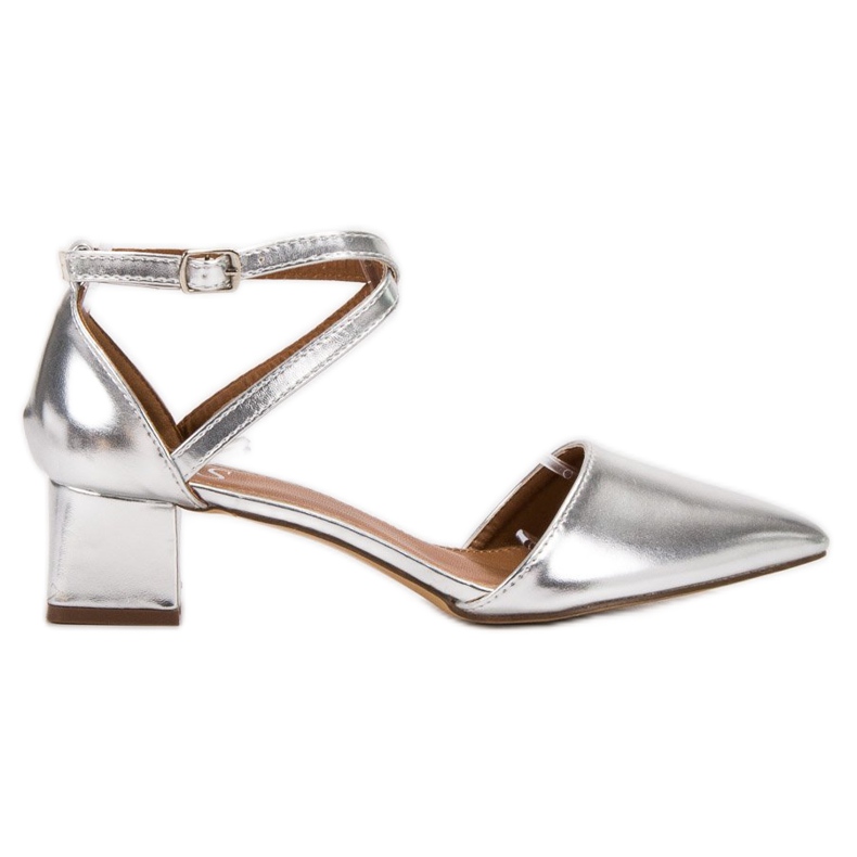 SHELOVET Stříbrná čerpadla šedá