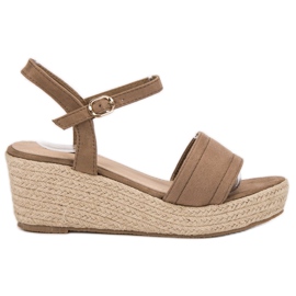 Vices Sandály Na Platformě hnědý