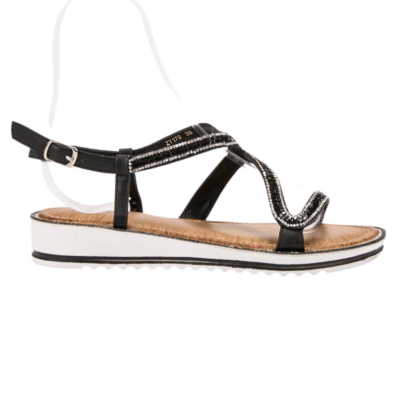 SHELOVET Sandály Na Platformě černá