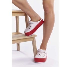 Crocs Crocband Platform Clog 6QB Barely Pink Pepper vícebarevný