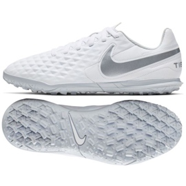 Fotbalová obuv Nike Tiempo Legend 8 Club Tf Jr AT5883-100 bílá vícebarevný