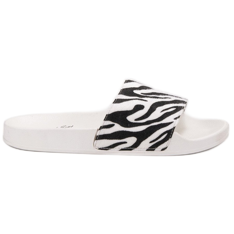 SHELOVET Sportovní pantofle ze semiše bílý černá