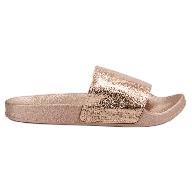 Small Swan Neformální dámské pantofle žlutá Small Swan Neformální dámské pantofle žlutá