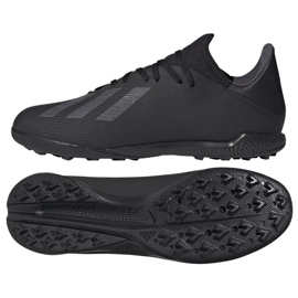 Kopačky Adidas X 19.3 Tf M F35373 černá černá
