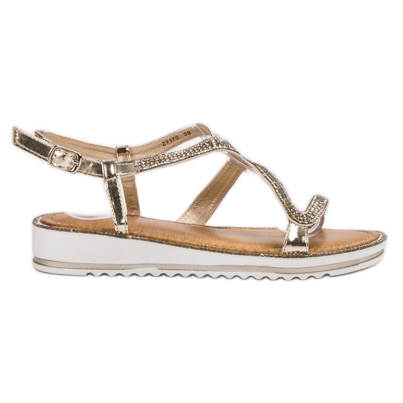 SHELOVET Sandály Na Platformě žlutá