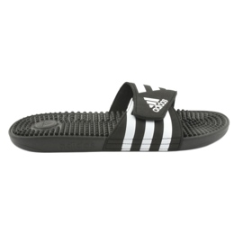 Žabky Adidas Adissage M F35580 na suchý zip bílý černý