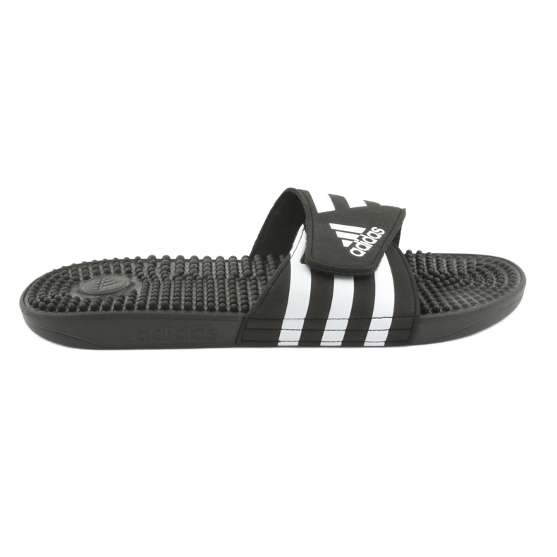 Žabky Adidas Adissage M F35580 na suchý zip bílý černá