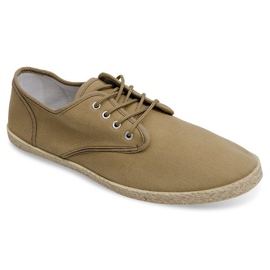 Tenisky Espadrilles Straw 8740 Camel sole hnědý