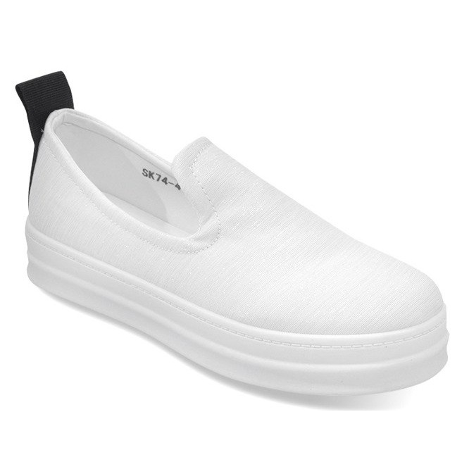 Love Slip On SK74 bílé nazouvací tenisky bílý