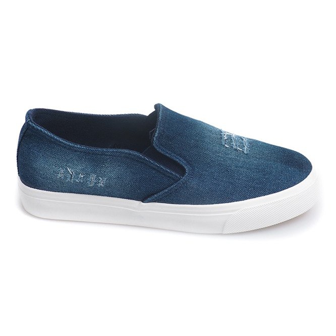 Slip On Jeans K-89 Navy Blue námořnická modrá modrý