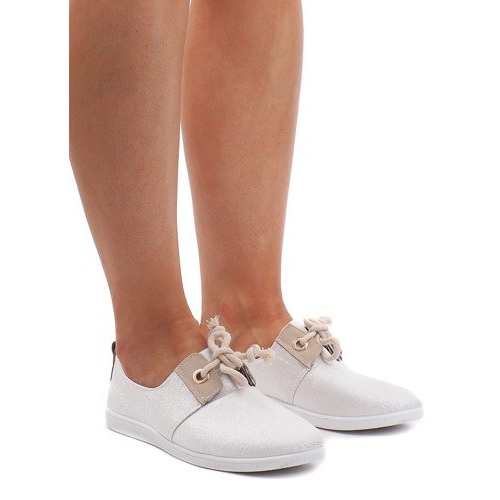 Stříbrné šněrovací tenisky VT80-3 šedá