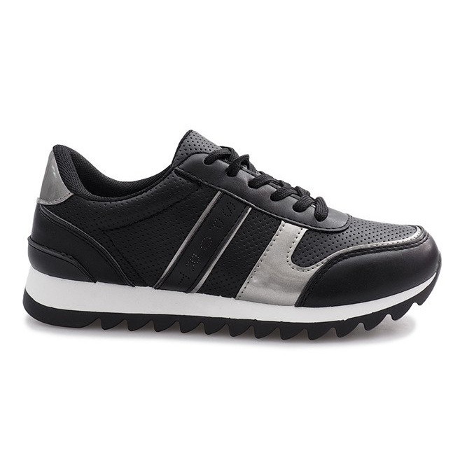 Černé sportovní noční tenisky černá