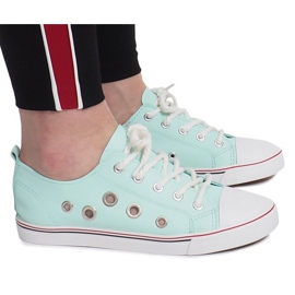 Lavso zelené prolamované tenisky zelená