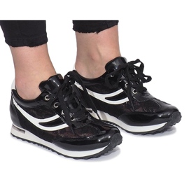 Černé prolamované tenisky Mont Blanc černý