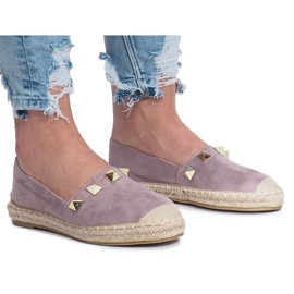 Zlaté slunce purpurové espadrilky fialová