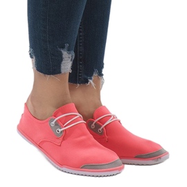 Růžové nazouvací tenisky lycra 288-86 vícebarevný