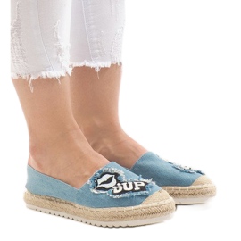 L-1047 modré espadrilky modrý