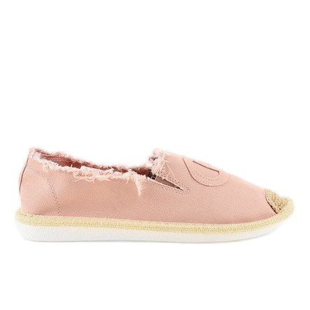 Růžové nazouvací espadrilky NB273P-7 růžový