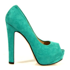 Suede Pumps 023 Mint zelený