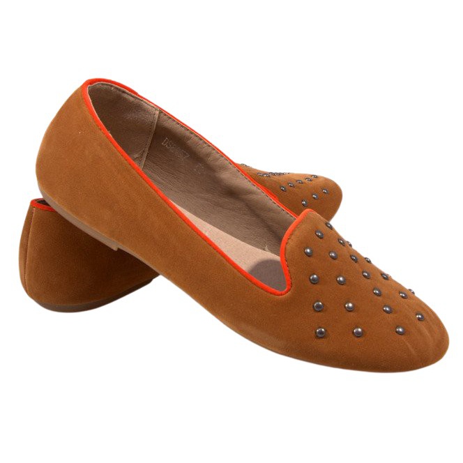 Studded Lords 957 Camel hnědý