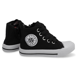 Vysoké dětské tenisky Y1312 černé černý