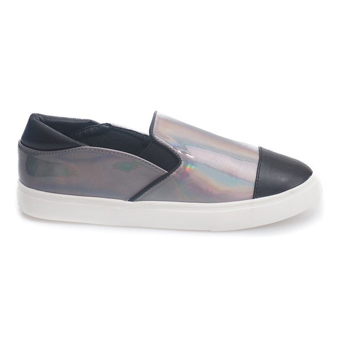 Slip On 021 šedé tenisky šedá