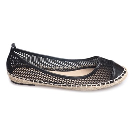 Balerínky Espadrilles 9653 Black černý