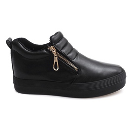 Vysoké klínové tenisky Creepers H42 černé černá Vysoké klínové tenisky Creepers H42 černé černá
