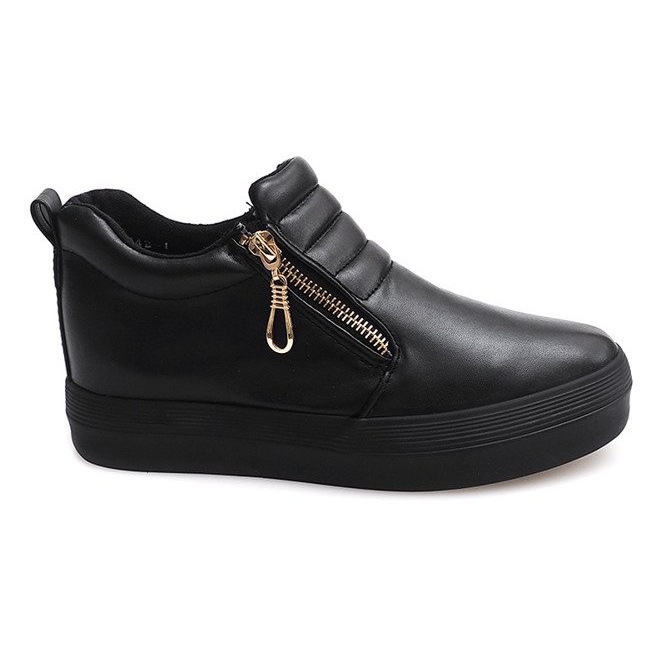 Vysoké klínové tenisky Creepers H42 černé černá Vysoké klínové tenisky Creepers H42 černé černá