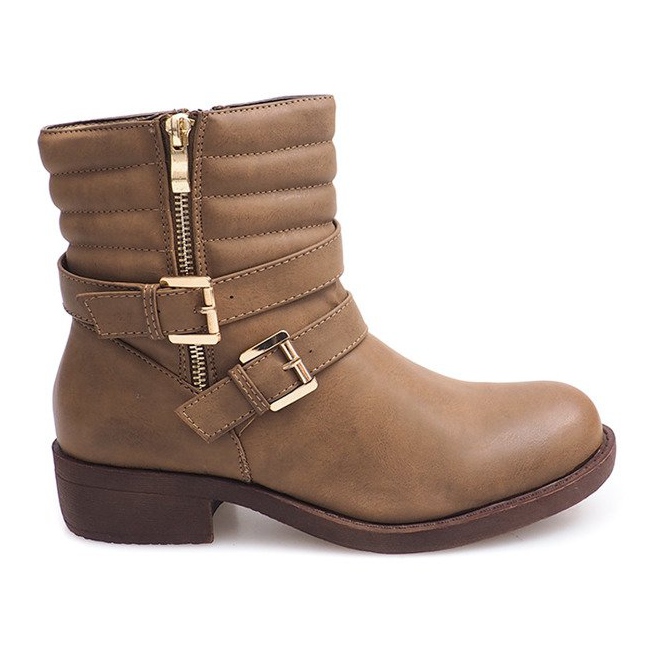 Teplé boty s kalmrou 0728 khaki vícebarevný zelená Teplé boty s kalmrou 0728 khaki vícebarevný zelená