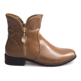 Lakované a teplé boty QQ-47 Khaki vícebarevný zelená Lakované a teplé boty QQ-47 Khaki vícebarevný zelená